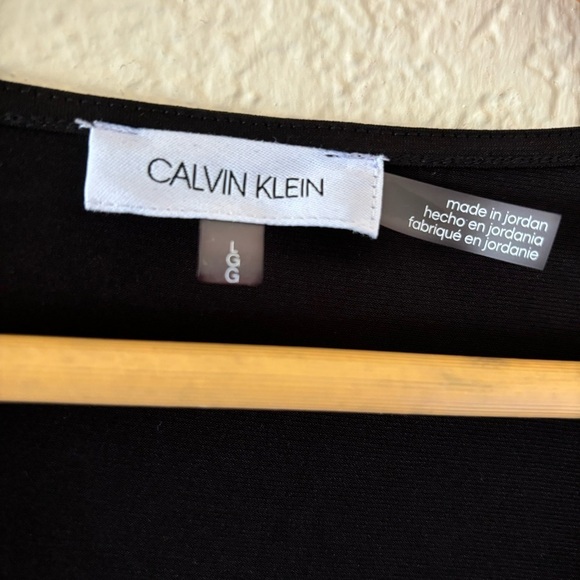 Calvin Klein pocket tunic blouse hem split size Large - Picture 6 of 9